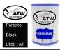Preview: Porsche, Black, L700 / A1: 500ml Lackdose, von ATW Autoteile West.